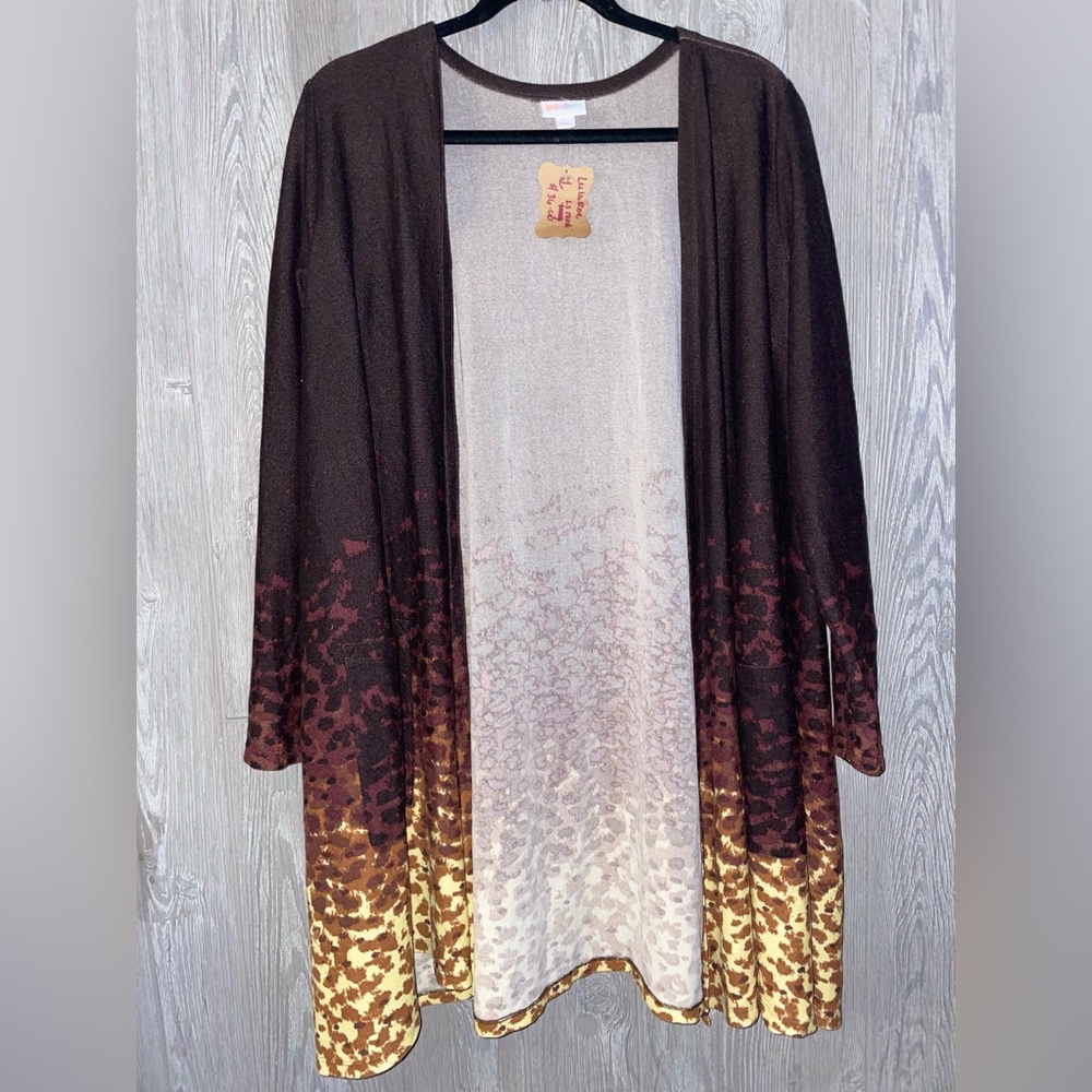 LULAROE (LLR-SWT0014-1)  SIZE LARGE WOMENS CARDIGAN OPEN FRONT